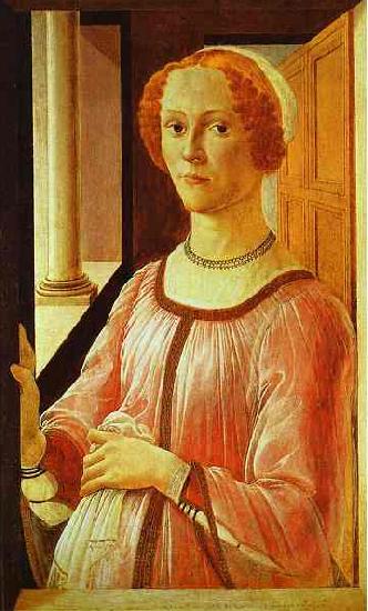 Sandro Botticelli Portrait of a Lady oil painting picture